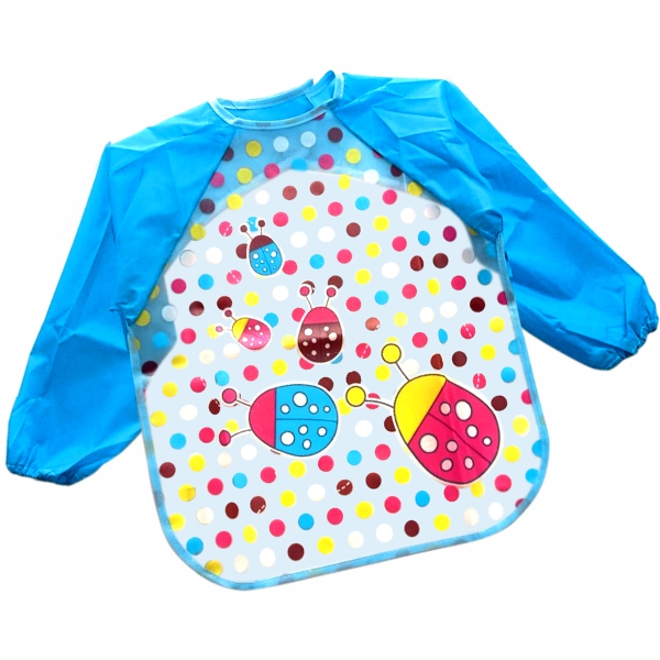 Mandil impermeable para niños 1-3 años | EVA + poliéster | Diseño bichito,  fácil limpieza